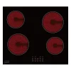 Table de cuisson vitrocéramique - OCEANIC - 4 foyers - Noir
