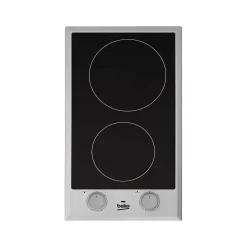 Table domino vitrocéramique 30cm 2 feux inox Beko HDCC32200X