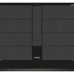 Table induction - SIEMENS - IQ700 - 4 foyers - 60 cm - Noir - Dual LightSlider