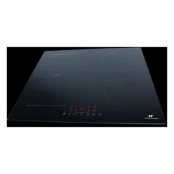 Table induction 4 zones flex avec double bridge - 7200W - slider - 4 boosters - noir