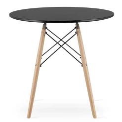 Table ronde Valora KOVA 80 cm - Noire