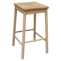 Tabouret de bar bois GoodHome Blatina H.68 cm