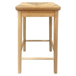 Tabouret de bar bois GoodHome Blatina H.68 cm