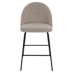 Tabouret de bar Bonarda beige et noir H.99 cm