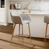 Tabouret de bar Calandro beige H.99,5 cm