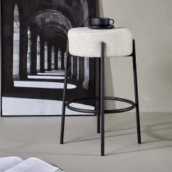 Tabouret de bar en acier Tucson - Type: Table & tabouret de bar