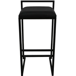 Tabouret de bar GoodHome Carroz noir