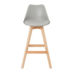 Tabouret de bar GoodHome Pitaya gris clair
