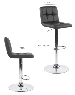 Tabouret de bar noir Box & Beyond Alama