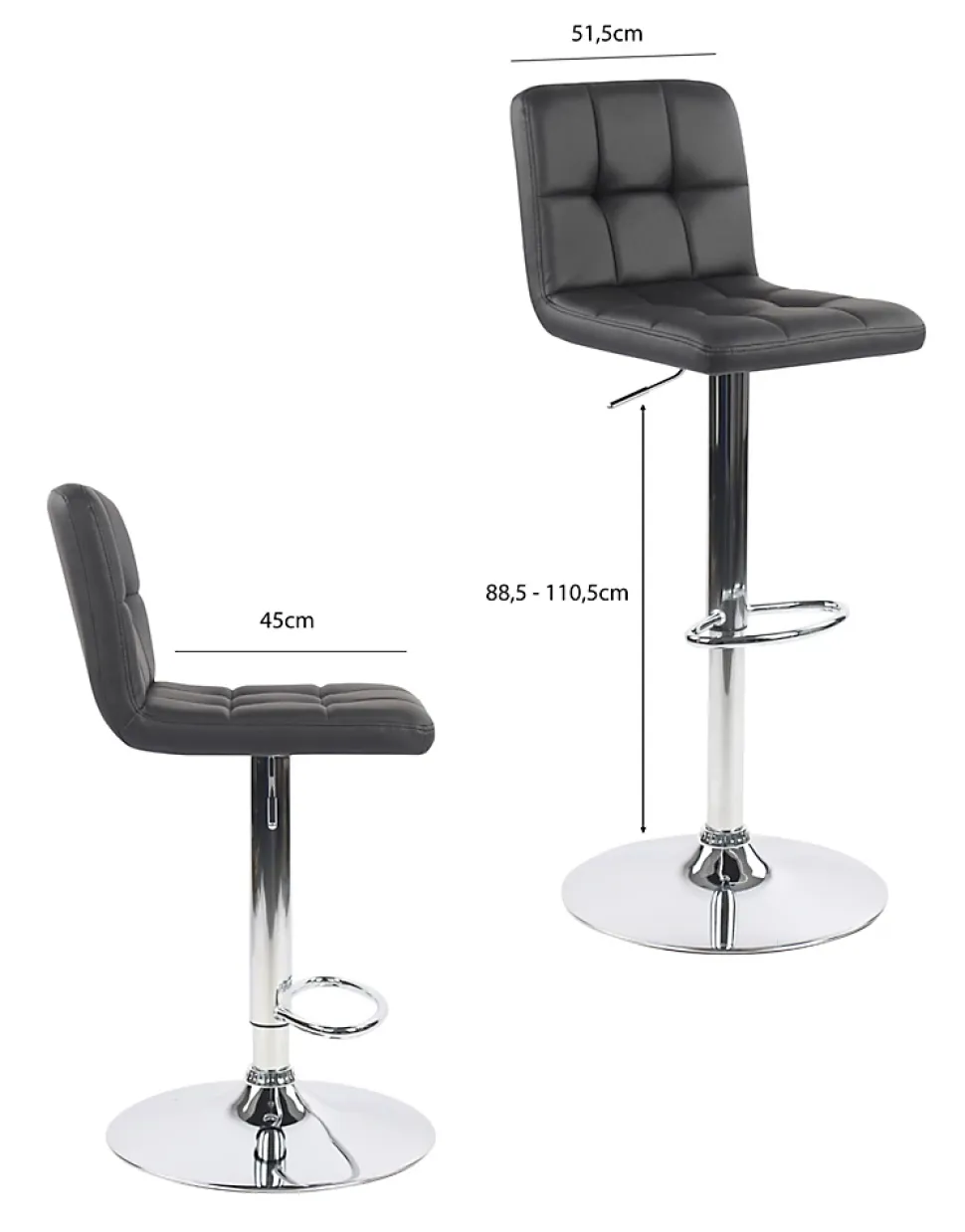 Tabouret de bar noir Box & Beyond Alama