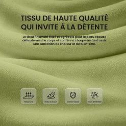 Tabouret de bar rembourré dossier Grant, chaise de bar tissu, structure bois, jusqu'à 150 kg Vertclair