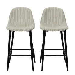 Tabouret de bar Scott beige vendu par 2