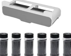 Étagère à épices avec tiroir à épices blanc