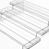 Étagère à Épices Transparent à 3 Niveaux