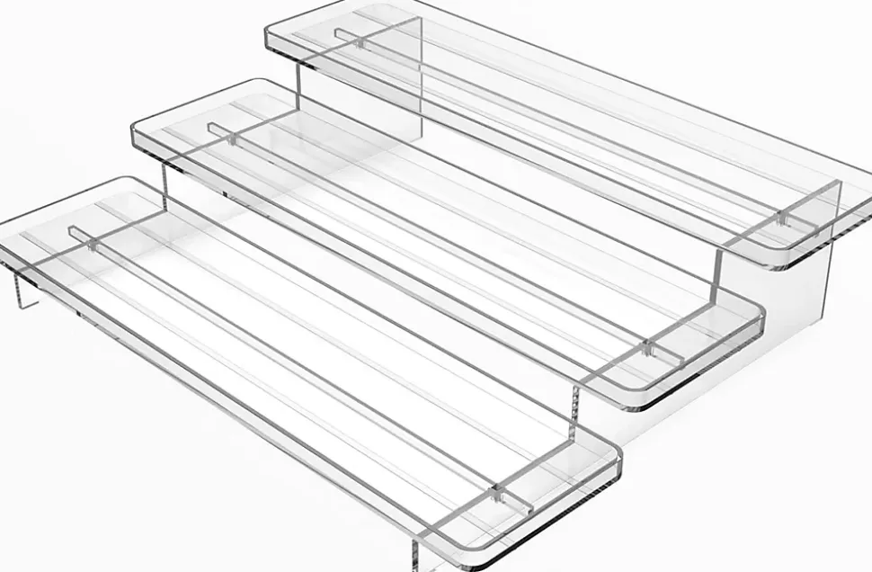 Étagère à Épices Transparent à 3 Niveaux