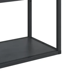 Étagère murale en aluminium noir mat GoodHome Caraway L.60 x H.36 cm