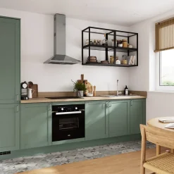 Étagère murale en aluminium noir mat GoodHome Caraway L.60 x H.36 cm