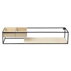 Étagère murale Trofast Etagères flexibles Bois et métal 60 x 12 x 12 cm - Floordirekt
