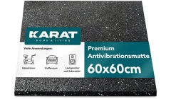 Tapis Anti-Vibration en caoutchouc recyclé Épaisseur 20 mm, 60 x 60 cm - Floordirekt