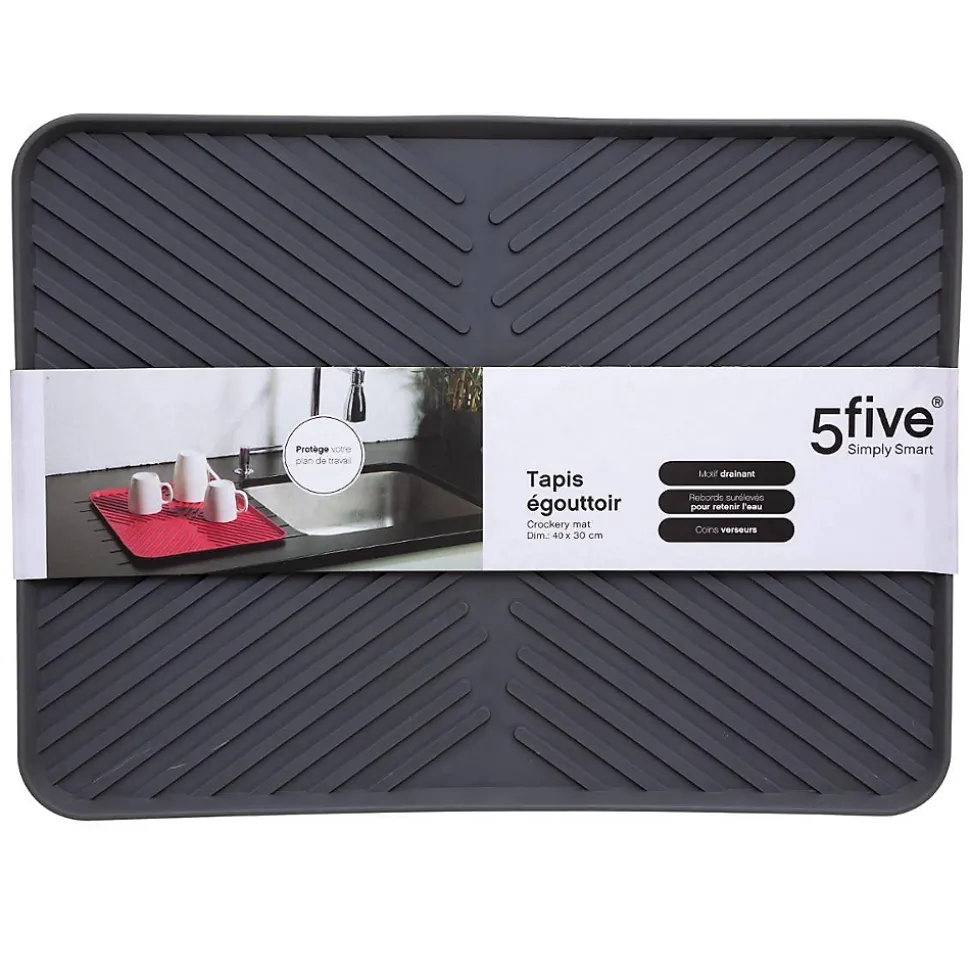 Tapis de vaiselle avec rebords 30x40cm - 5Five