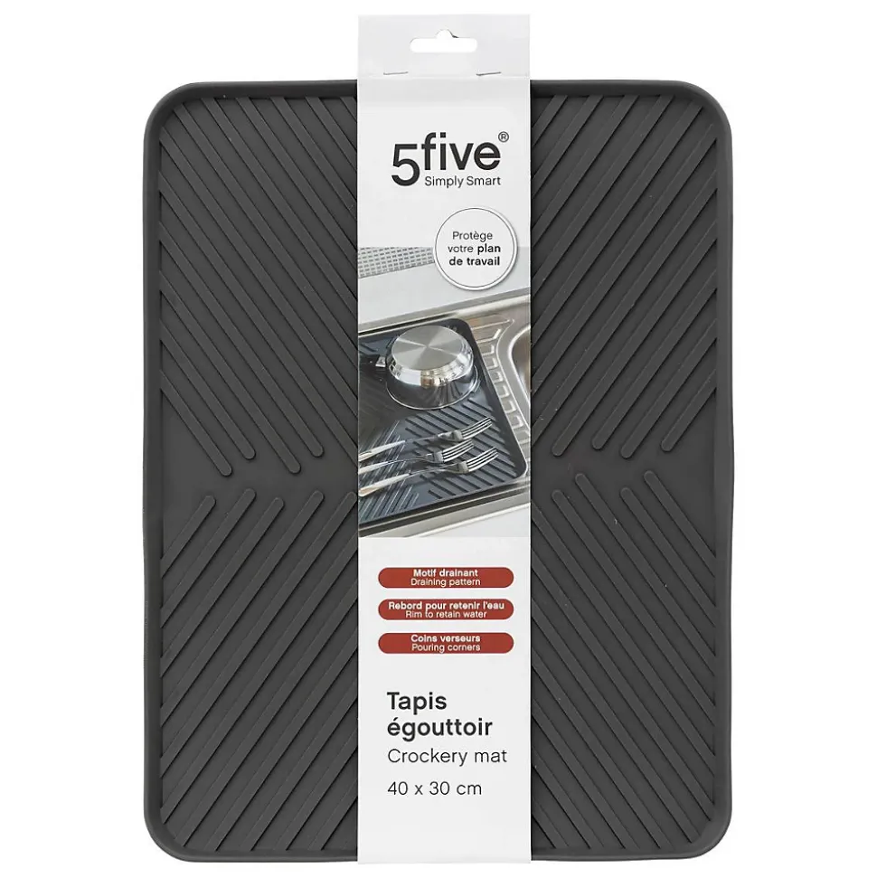 Tapis de vaiselle avec rebords 30x40cm - 5Five