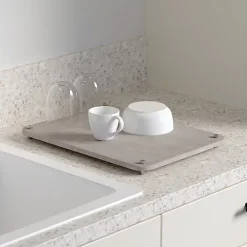 Tapis en diatomite gris 40x30cm - Gris- 5five