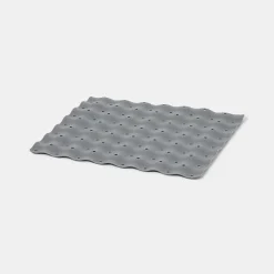 Tapis égouttoir GoodHome Datil gris l. 30 x H. 27 cm