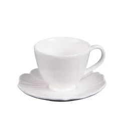 Tasse à café avec sous tasse Ginkgo 10 cl (lot de 6)