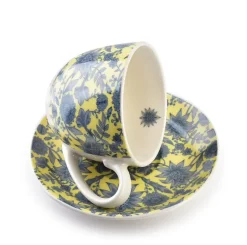 Tasse avec soucoupe Porcelaine AffekDesign HARPER 8,6x11,9x6,7cm Blanche 1 pc