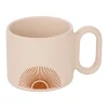 Tasse Sunshine beige L6,5xp5,5xH9,3cm- Palmier- Atmosphera