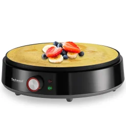 Techwood TCP-176 - Crêpière - Anti adhésif ILAG - 30 cm - Puissance : 1200W