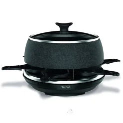 TEFAL Appareil a raclette, 6 personnes, Compact, Rangement facile, Livre de recettes inclus, Fabriqué en France RE12C812