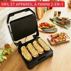 Tefal Grill viande multifonction 2000w inox - GC271D10