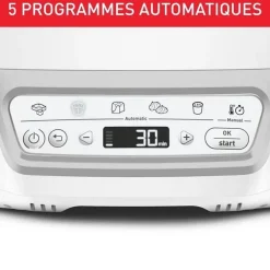 TEFAL KD812110 Cake Factory Délices Silver Appareil a gâteau, 5 programmes auto + mode manuel, Accessoires, Application dédiée