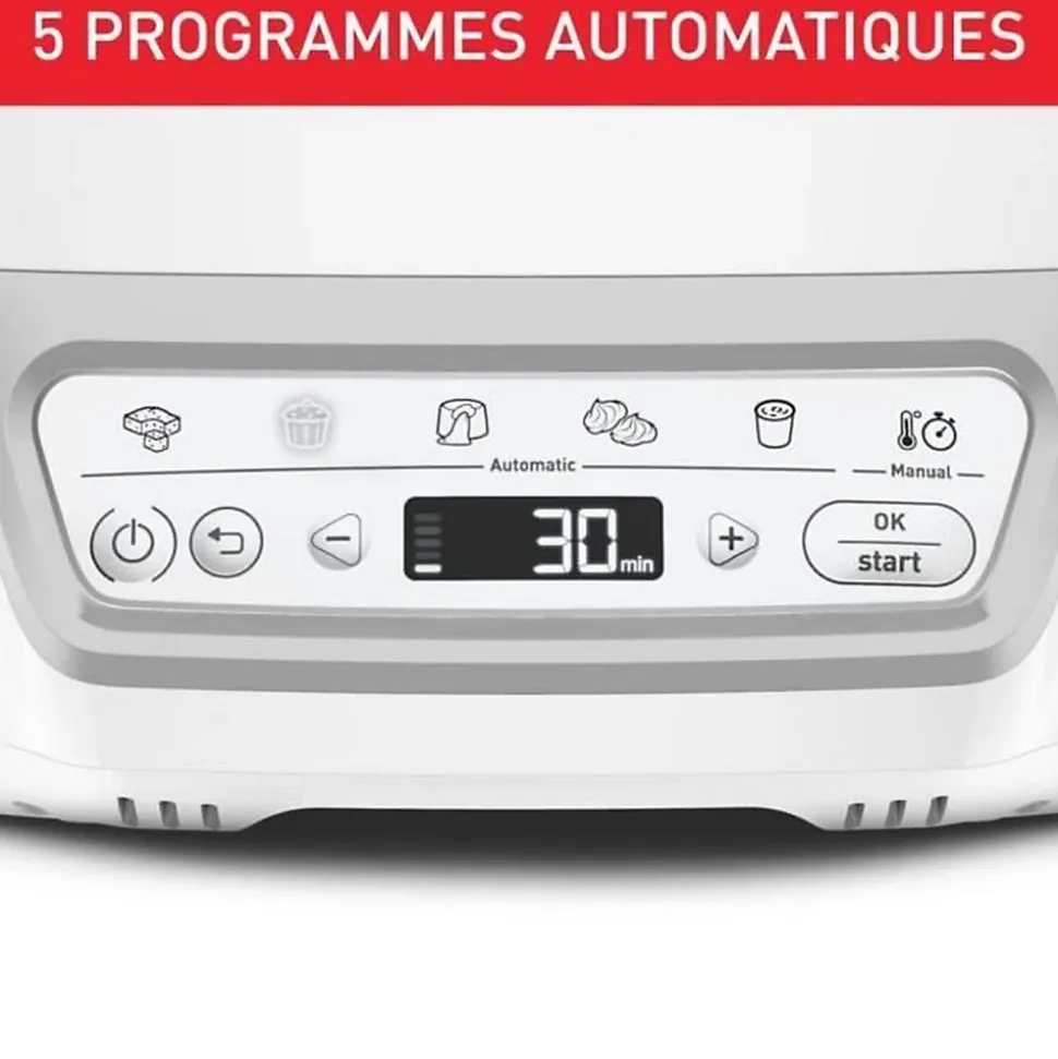 TEFAL KD812110 Cake Factory Délices Silver Appareil a gâteau, 5 programmes auto + mode manuel, Accessoires, Application dédiée