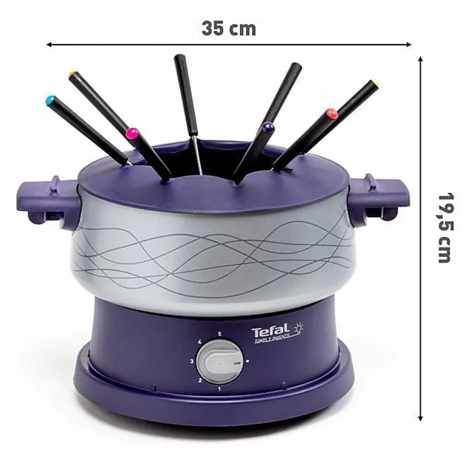 Tefal Simply Invents Fondue électrique, 8 personnes,Thermostat règlable, EF353812