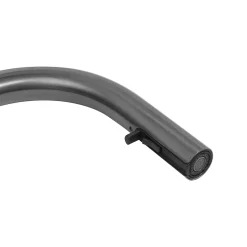 Timeless mitigeur d'évier à levier en acier inoxydable+douchette extractible, monotrou, gun metal brossé (TMLKF285BGM)