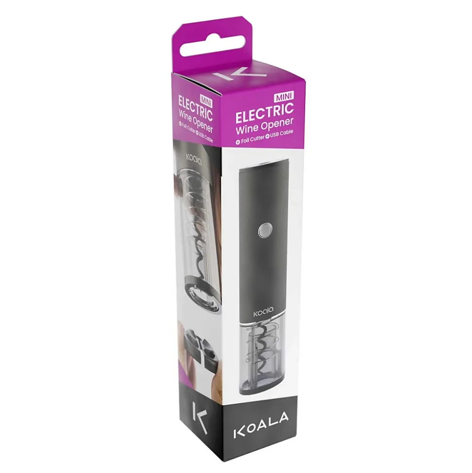 Tire-bouchon électrique rechargeable USB Inox - Electric par Koala