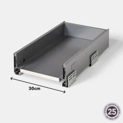 Tiroir de cuisine GoodHome Soto Anthracite l. 30 cm