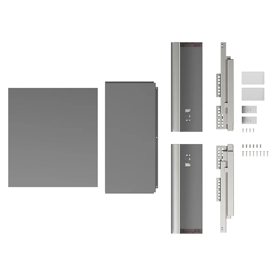 Tiroir de cuisine GoodHome Soto anthracite l. 40 x P. 27 cm