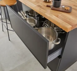 Tiroir de cuisine GoodHome Soto Anthracite l. 80 cm