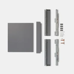 Tiroir de cuisine GoodHome Soto gris anthracite H. 10,8 cm x L. 60 cm