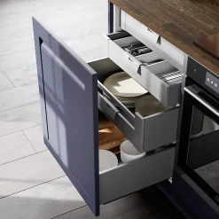 Tiroir de cuisine GoodHome Soto gris anthracite H. 10,8 cm x L. 60 cm