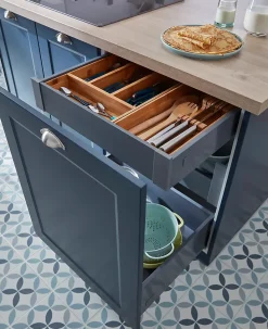 Tiroir de cuisine GoodHome Soto gris anthracite H. 10,8 cm x L. 60 cm