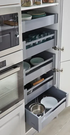 Tiroir de cuisine GoodHome Soto gris anthracite H. 10,8 cm x L. 60 cm