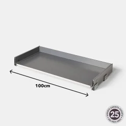 Tiroir de cuisine GoodHome Soto Anthracite l. 100 cm