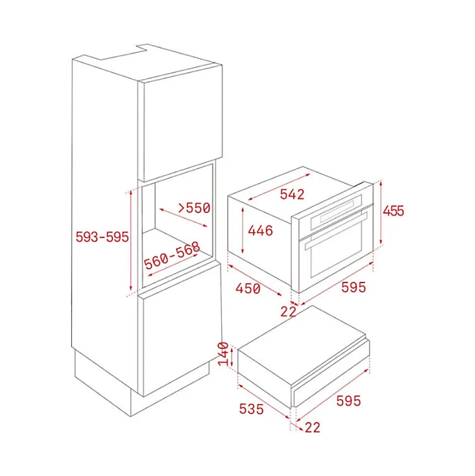 Tiroir de rangement Teka VS 152 GS