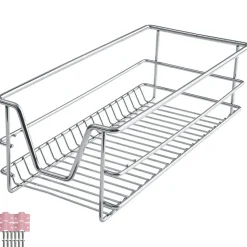 Tiroir de rangement téléscopique gris