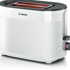 Toaster - BOSCH - TAT2M121 MyMoment - Blanc - 2 tranches - centrage automatique du pain - fonctions décongélation et réchauffage