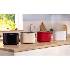 Toaster - BOSCH - TAT2M121 MyMoment - Blanc - 2 tranches - centrage automatique du pain - fonctions décongélation et réchauffage